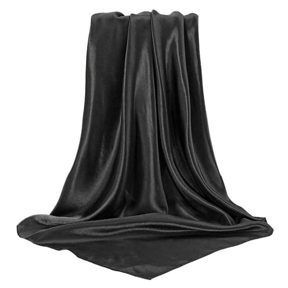 Hauaitttt Large Square Satin Head Scarf Silk Hair Scarf Square Hair Bandanas Large Scarf Sleeping Head Wraps for Women for Women French Women Pillbox Hat Rainbow Sequin Womens Large Heads Big Size