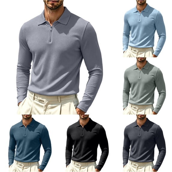 Hauaitttt Lightweight Mesh Zip Long Sleeve Tee for Men – Breathable Ice Silk Athletic Style Comfortable Fit and Quick Drying T Shirts plus Size Men