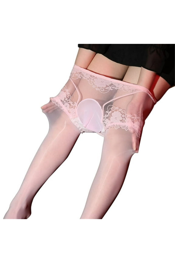 Men Pantyhose High Glossy Elastic Nylon Sheer Stockings Tights Lace Panties and Stockings Pantyhose Womens Tights with Design Winter Pantyhose for Women Warm Thick plus Size Tights Women