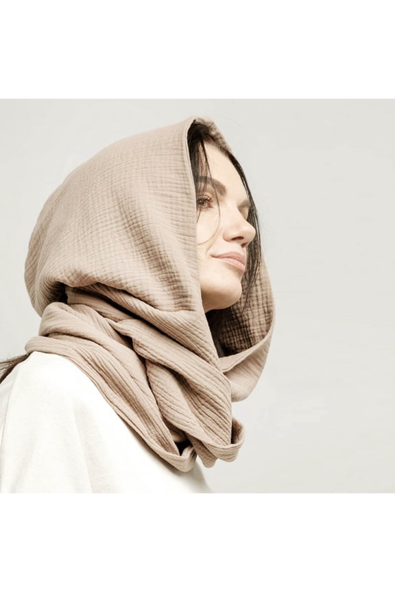 Men Women Hooded Scarf Winter Scarf Crinkle Vintage Soft Scarf Neck Warmer Scarf Lace Handkerchiefs for Women Face Scarf Women Summer Leopard Print Scarfs for Women Hair Neck Warmers for