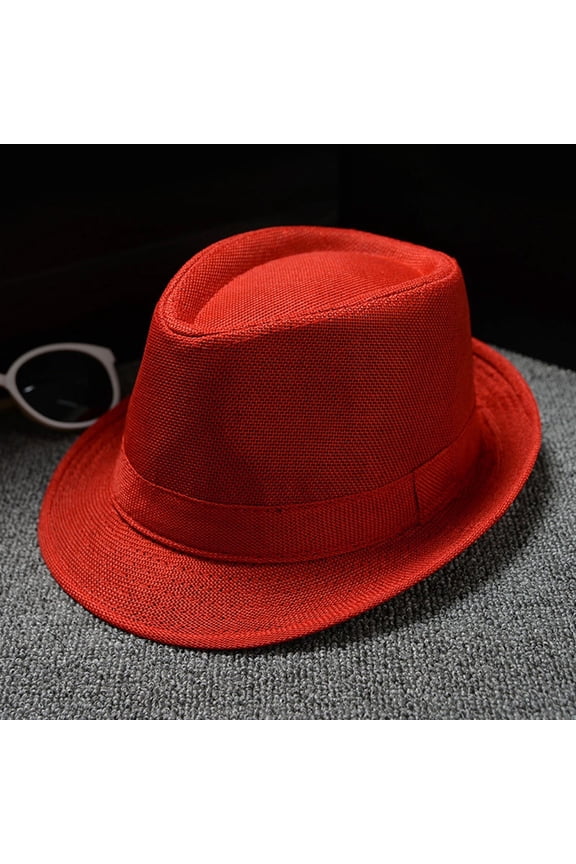 Men and Women Retro Jazz Hat Soild British Sun Hat Travel Sun Hat Who Hat Floppy Hate Sombrero Impermeable Show Visor Visor Hat Summer Fedora Solar Escape Hats Accessorize Hat Cover Hat