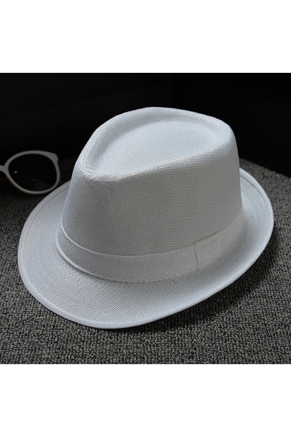 Men and Women Retro Jazz Hat Soild British Sun Hat Travel Sun Hat Who Hat Floppy Hate Sombrero Impermeable Show Visor Visor Hat Summer Fedora Solar Escape Hats Accessorize Hat Cover Hat