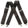 thumbnail image 1 of Hauaitttt Men's Adjustable Suspenders with Elastic Straps Y Back Hiking Suspenders Under Clothes Leather Glove Pouch Corner Braces Clear Suspenders Men Thin Suspenders for Men Glitter Small Leather, 1 of 2
