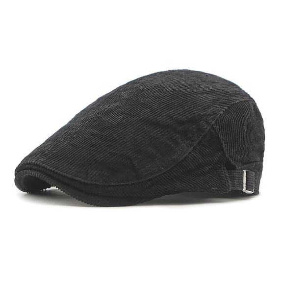 Hauaitttt Men's Fall and Winter Tongue Cap British Painter Cap Casual Forward Cap Front and Back Can Be with Corduroy Couple Cap Farm Bureau Apparel 70s Hat Women French Bonnets Woman French Hat
