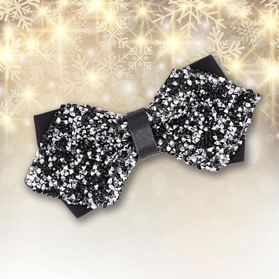 Hauaitttt Men's New Year's Eve Party Suit Rhinestone Bow Tie Wedding Groomsmen Formal Bow Tie Hair Ties for Girls 8-12 Men Ties Rubber Ties Bungee Hair Ties with Hooks Ties for Men Slim Fit Bracelet