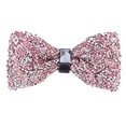 thumbnail image 1 of Hauaitttt Men's New Year's Eve Party Suit Rhinestone Bow Tie Wedding Groomsmen Formal Bow Tie Softball Hair Ties Spiral Hair Ties Colorful Ties Sizes Hair Ties with Hair Trailer Ties Floral Ties Mens, 1 of 3