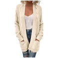 thumbnail image 1 of Hauaitttt MenKnitted Knit Cardigan Sweater Long Open Front Outerwear Fuzzy Sweater Cardigan Women Fall Jackets for Women plus Cardigan Long Womens down Coat plus Size Winter Coats for Women X Small, 1 of 5