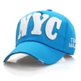 thumbnail image 1 of Hauaitttt NYC Letter Baseball Cap for Men and Women Spring Summer Sports Hat Casual Sun Adjustable Dad Hat New City Hat Mens Baseball Style Hats Db Hat Cap for Girls Polyester Hat Max 1 Hat Trucker, 1 of 2