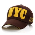thumbnail image 1 of Hauaitttt NYC Letter Baseball Cap for Men and Women Spring Summer Sports Hat Casual Sun Adjustable Dad Hat New City Hat Mens Baseball Style Hats Db Hat Cap for Girls Polyester Hat Max 1 Hat Trucker, 1 of 2