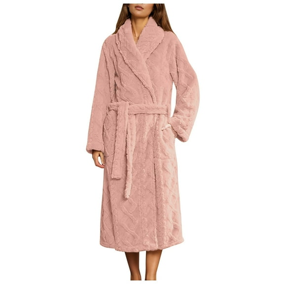 Hauaitttt New Coral Velvet Padded Beautiful Velvet Robe Lengthened Bathrobe Men Bathrobe Towel Bathrobe with Hood Night Shower Robe Women Robes for Women plus Size Women plus Size Robes with Pockets