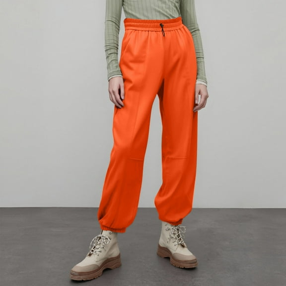 Hauaitttt New Summer Drawstring Sweatpants Women's High Waist Corset Light Sun Pants Gym Pants Loose Running Pants Pant Jumpsuits for Women Casual Casual Rompers for Women Long Pant Short Pant for