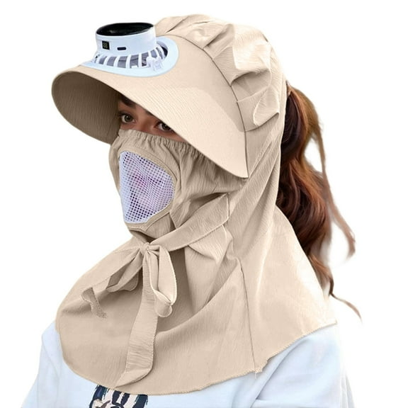 Hauaitttt Outdoor Sun Hats with Fan for Leisure Activities In All Seasons Stylish and Functional Headwear for Warm Weather Hats for Women Small Head Mens Hats Summer Small Floppy Hat A Ha Summer Pool