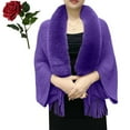 thumbnail image 1 of Hauaitttt Permitime Shawl Knitting Thick Women Loose Shawl with Collar Soft Warm Knitted Shawls & Wraps Sparkly Jacket over Dress Nights for Women plus Size Shawl for Dresses Warm Dresses for Winter, 1 of 4