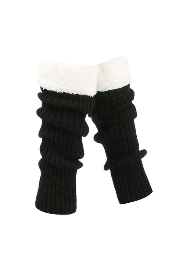 Retro Knitted Leg Warmers Crochet Long Boot Socks Christmas Thickened Warm Socks for Women Adult Party Dance Yoga Pantyhose with Seam Support Stockings for Women Compression Thigh High