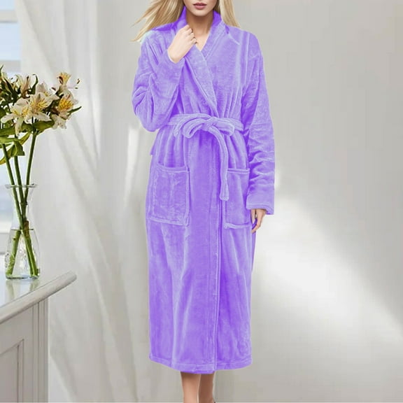 Hauaitttt Robes for Women Long Cloth Robes for Women Plus Size Bathrobe Women's Robes Bath Towels Comfortable Women's Pajamas Womens Housecoats Zipper Front Womens Shower Wrap Turkish Towel Bathrobe