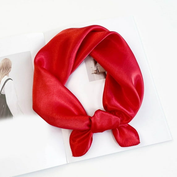 Hauaitttt Scarf for Work Holiday Performances and Daily Wear Solid Color Neck Scarf Versatile Accessory for All Seasons Silk Scarf Extra Large Womens Neck Scarfs and Wraps Silk Wrap Long Silk Head