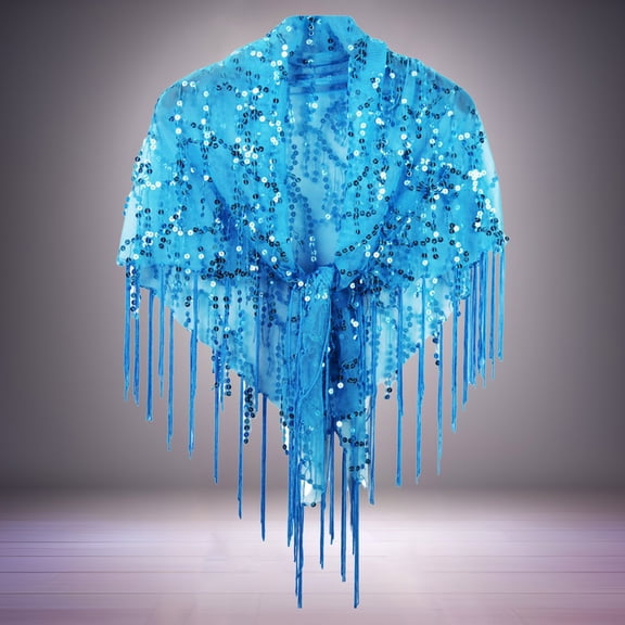 Hauaitttt Sequined Tassel Small Shawl Casual Blouse Small Shawl. Womens Hats Head Scarf Head Wrap Scarf for Women Cloak with Trim Womens Blanket Wrap Scarf Wrap Head Scarf Scarfs 10 Sweater Dress