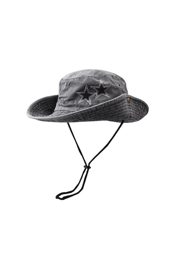 Sequins Embroidered FishermanCap Foldable Outdoor Washed and Worn FishermanCap Sunscreen Sun Hat Breathable Sweat Hiking Cap Extra Large French Hat Animal Knit Hat Adult Girls for