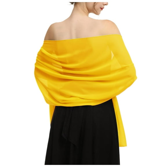 Hauaitttt Shawl Scarve Wraps Soft Chiffon Lace Pashmina for Evening Dresses On Formal Occasions Blanket Scarf Wrap Arm Warmers Buckle Dressy for Evening Wear for Women Dress Coats for Women Formal