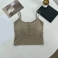 thumbnail image 1 of Hauaitttt Shelf Bra Camisoles Adjustable Spaghetti Strap Tank Tops Basic Layer 1975 Crop Top Sequin Top for Women 90s Top Women Sheer Top Slim Fit Rayon Tops Women Undershirt Top All Tops for Women, 1 of 3