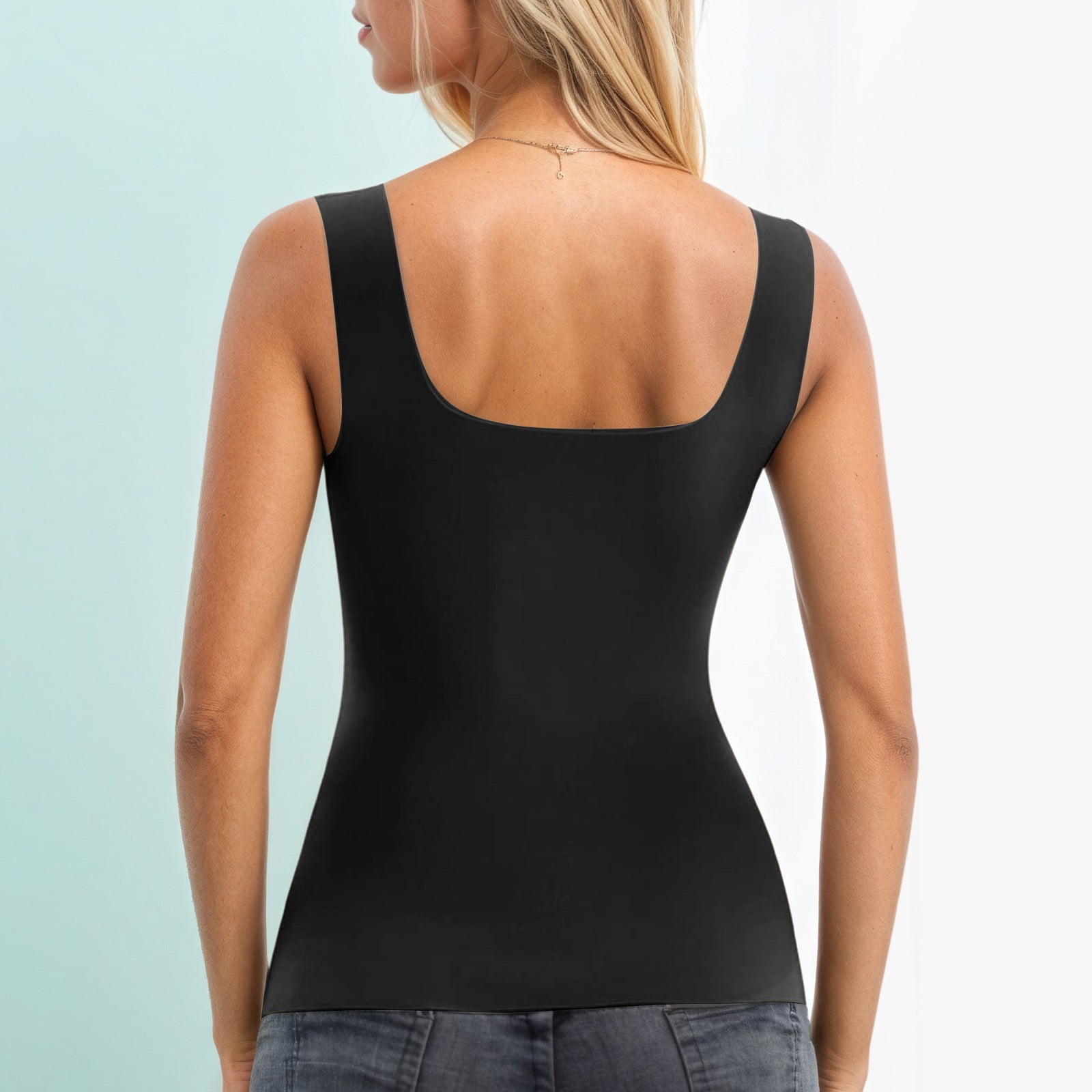 Cami / Débardeur Sexy Jeans Gris - Taille Small Junior - VENDU EN L'ÉTAT (Sans Anneau De Bretelle)