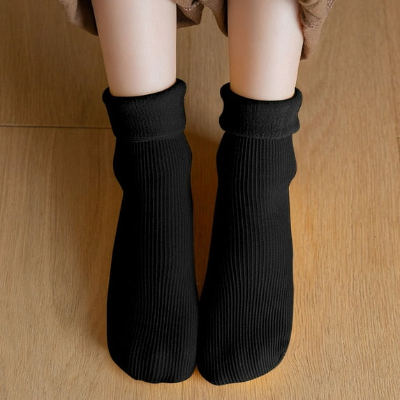 Hauaitttt Socks for Kids Fleececozy Soft Velvet Slim Thermal Socks Fleececozy Socks Winter Warm Snow Socks Girl Socks Size 11 Short Socks for Kids 2y Socks Candy Socks Kids No Show Dress Socks Kids