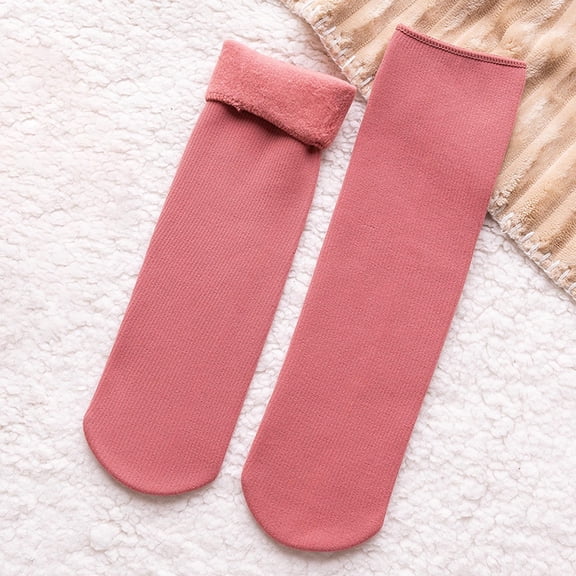 Hauaitttt Socks for Women Fleececozy Soft Velvet Slim Thermal Socks Fleececozy Socks Winter Warm Snow Socks Knee High Stockings for Women Lace Pantyhose for Women Christmas Stockings Christmas Cop