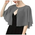 thumbnail image 1 of Hauaitttt Soft Chiffon Scarve Shawls Wraps for Dresses Women Accessories Formal Jackets for Women Evening Wear Bed Jackets for Women Velour and Thread Gown Rose Shawl for Women Fall Blanket Summer, 1 of 4