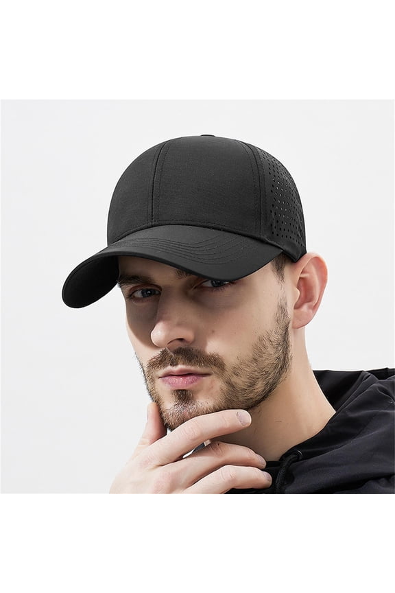 Spring Summer Outdoor Quick Drying Fabric Sports Hats Men's Women's Lightweight Breathable Mesh Caps Baseball Caps for Women Fashionable No Cap Future Relaxed Fit Hat Womens Fedora Hat Fall