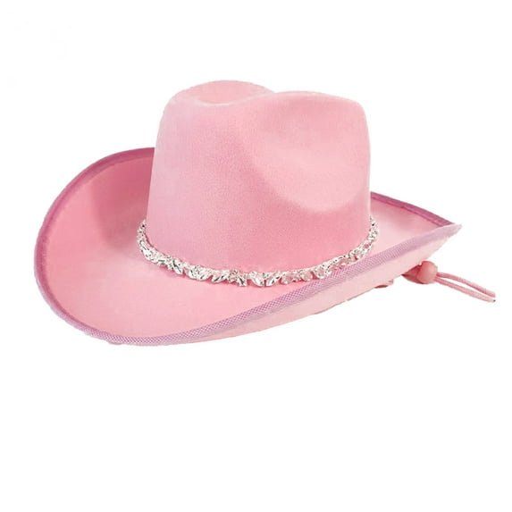 Hauaitttt Stripe of Rhinestones Cowboy Hat for Woman Girls Breathable Cowboy Hat with Adjustable Chin Rope Western Style Hat Vintage Raffia Hat Men Beach Hat Hat for Shape Mens Western Hat Can Cowboy