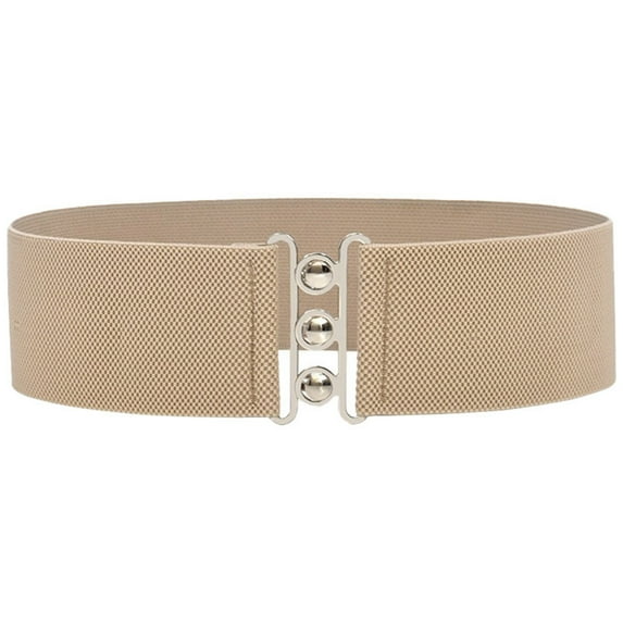 Hauaitttt Stylish Elastic Belt for Women Versatile Seasonal Accessory Suitable for Dresses and Casual Wear Slide Belt Mens Belts without Holes Men's Belts Leather Belt Buckles Men Belt Mens Dress