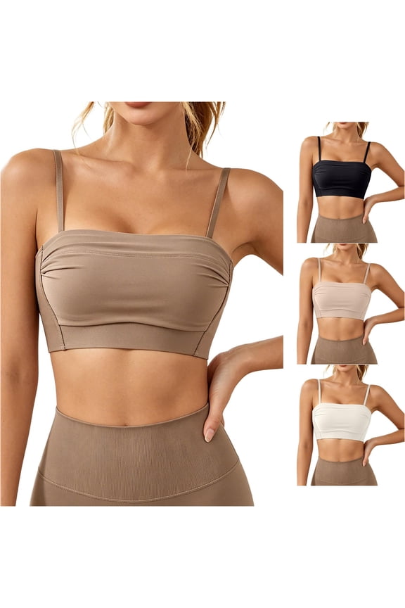 Summer Backless Bra for Seamless Racerback Convertible Strapless Bandeau Top Sports for Women Bra Support Bras for Women Lift Underwire Pack Sports Bras for Women Athletic Sports Bras for
