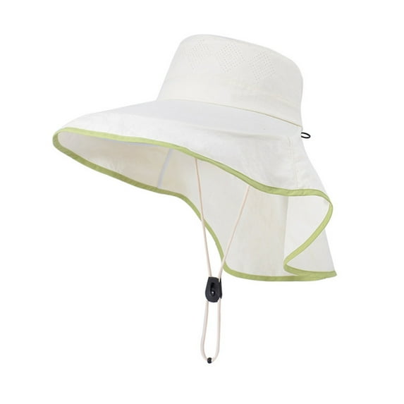 Hauaitttt Summer Outdoor Sunshade Hats for Men and Women Mountaineering and Fishing Sunscreen Hats Large Brim Shawl Neck Protectors Quick Drying Bucket Hats Hat Sun Jungle Hat Men Hiking Hat Kids