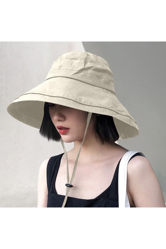 Sun Hats for Women Men Wide Brim UPF 50+ Adjustable Outdoor Summer Hat for Hiking Camping Beach Travel Lightweight Breathable Large Visors for Women Clutch Hats for Men Portable Visor Mens