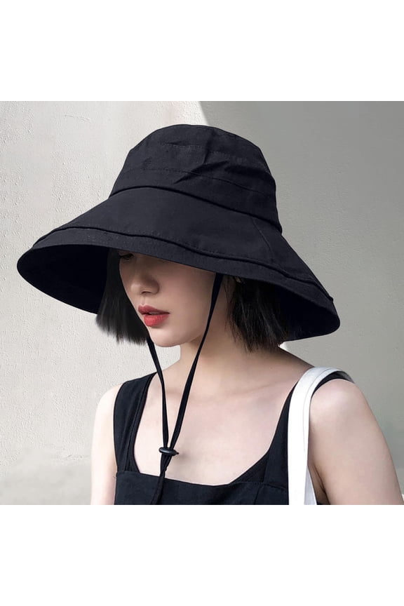 Sun Hats for Women Men Wide Brim UPF 50+ Adjustable Outdoor Summer Hat for Hiking Camping Beach Travel Lightweight Breathable Hat Fedora Beach Wear for Women 2025 Tall Hat Running Caps for