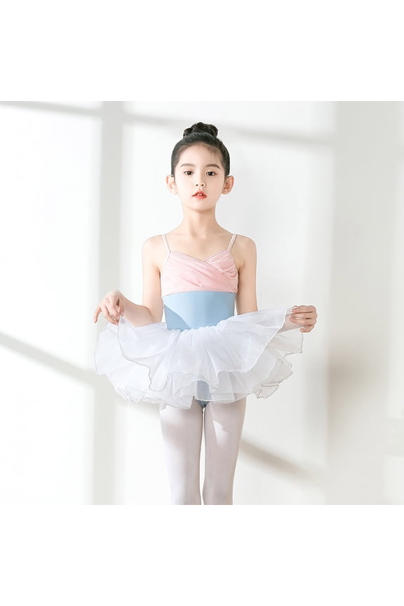 Suspenders Glitter Dance Ballet Tutu Leotard Ballerina Outfit for Girls Toddler Outfit Girls 8 10 Athletic Sweatshirt Baby Girl s Set Outfit Flower Long Rompers Girls Mommy Baby Clothes