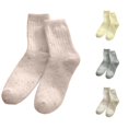 thumbnail image 1 of Hauaitttt Thermal Knee High Socks Cozy Lined Winter Stockings for Warmth and Comfort Soft Fuzzy Sleeping Floor Socks for Cold Weather Indoor and Outdoor Use Woman Stockings plus Size Car Outfits, 1 of 3