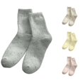 thumbnail image 1 of Hauaitttt Thermal Knee High Socks Cozy Lined Winter Stockings for Warmth and Comfort Soft Fuzzy Sleeping Floor Socks for Cold Weather Indoor and Outdoor Use Woman Stockings plus Size Car Outfits, 1 of 3