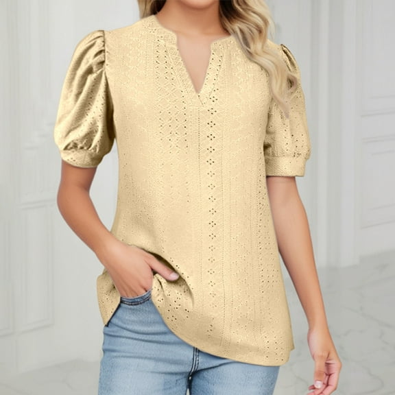 Hauaitttt Trendy Women's T Shirts for Everyday Wear Slim Fit Work Casual Style for Summer Easy Care and Versatile with Jeans Womens Shirts Summer Plain Loose T Shirts for Women Womens Shirts Casual