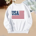 thumbnail image 1 of Hauaitttt U.S.A Letter Graphic Thermal Print Hoodie Alien Outfit Women Ladies Sweaters Knit Sleeve Ladies Zip Sweater Comfort Color Sweatshirts Women Tunic Zip up Hoodie Crop Comfy Womens Long Sleeve, 1 of 3