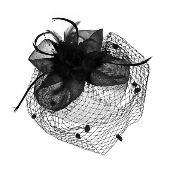 Hauaitttt Vintage Fascinator Hat for Race Day Elegant Wedding Headpiece for Bride Performance Accessories Km Headband Stretch Headbands for Men Knotted Headbands for Women Elastic Sweatband Running