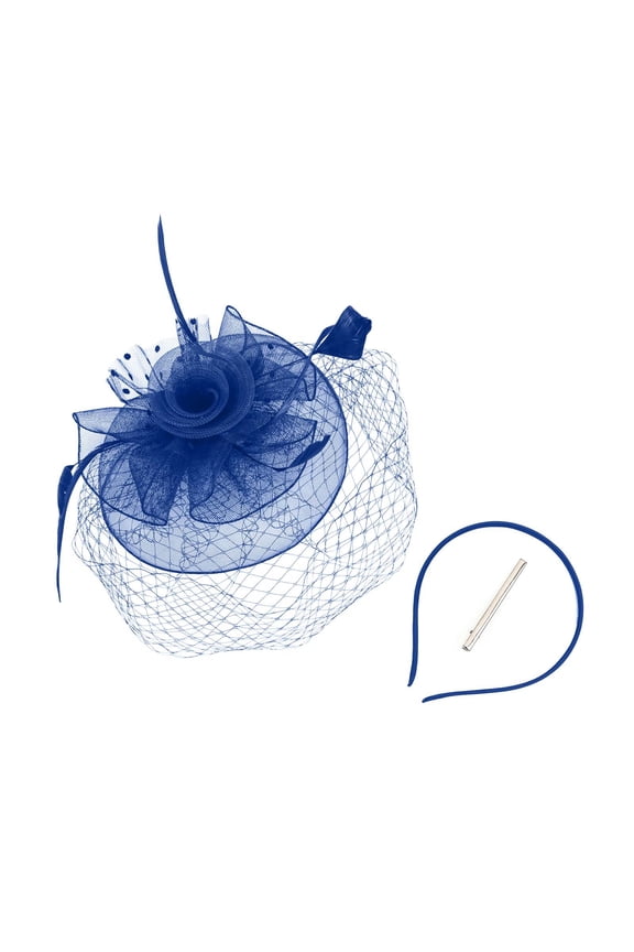Vintage Feather Bridal Hat for Women Elegant Fascinator Headband for Weddings Parties and Evening Events Metal Headband for Men Women Knotted Headbands Womens Head Headband for Head Bands