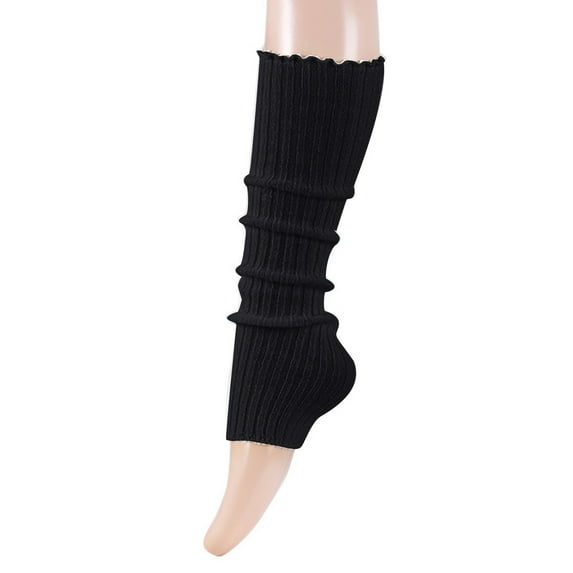 Hauaitttt Warm Foot Covers for Women Solid Color Party Thigh High Socks Neon Colored Knitted Leg Warmers Wool Leg Warmers for Women Wide Calf Long Leg Warmers for Women Winter Yoga Leg Warmers Women