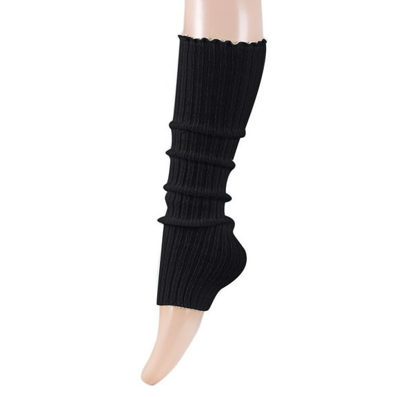 Hauaitttt Warm Foot Covers for Women Solid Color Party Thigh High Socks Neon Colored Knitted Leg Warmers Wool Leg Warmers for Women Wide Calf Long Leg Warmers for Women Winter Yoga Leg Warmers Women