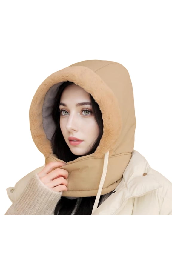 Winter Hood Ski Hat for Women Men Thermal Hat Cap Scarf for Cold Weather Winter Hat Men Large over Ear Hats Mens Dress Hats Winter Mountaineering Hat Mens Winter Caps for The Cold Ski Hats