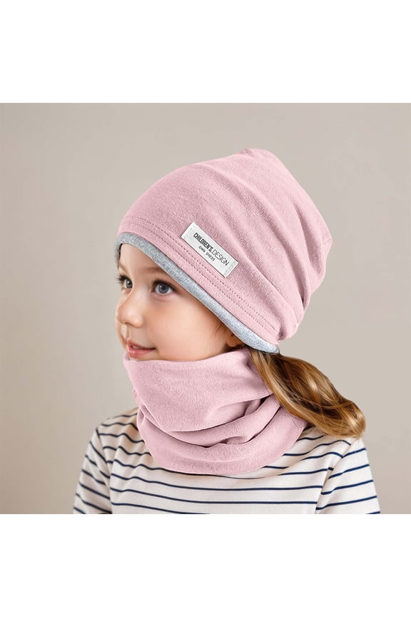 Winter Kids Hat and Neck Warmer Cozy Scarf Combo for Boys Girls Toddler Cold Weather Outdoor Play Kepi Baby Winter Hat Girls Toddler Kid Hats Winter Toddler Girl Baseball Cap Kid Hats for