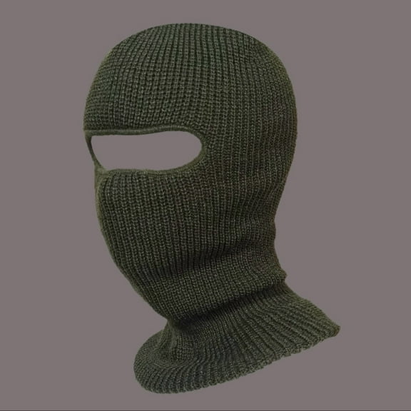 Hauaitttt Winter Riding Winter Warm Hole Head Cover Outdoor Knitted Wool Hat Ski Hat Cold Weather Trapper Hat Hat with Ear Tanker Hat 1 Caps Tapper Hat Men Plain Hats U of M Winter Hats for Men Warm