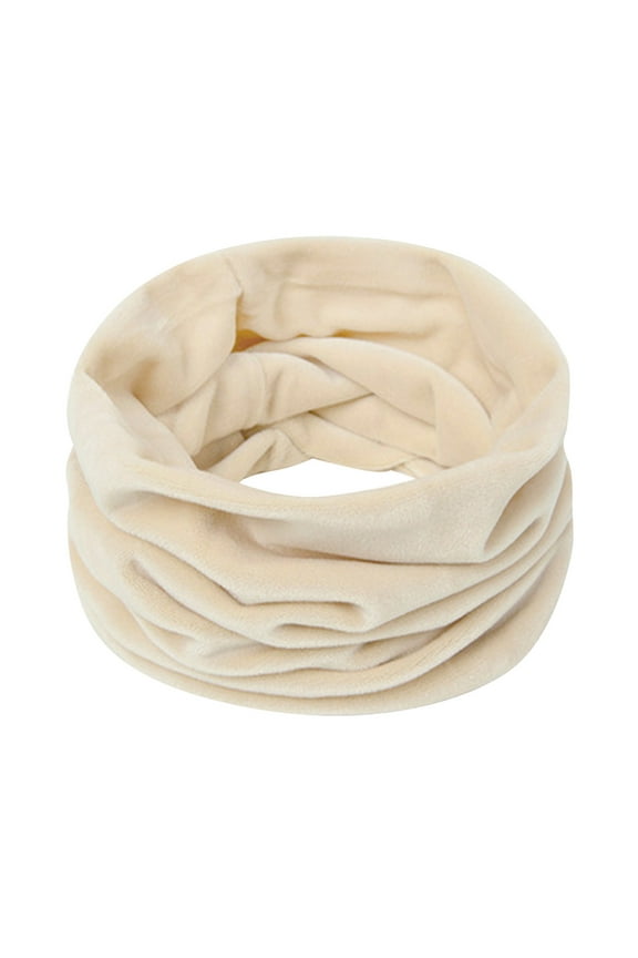 Winter Ski Neck Protector Female Autumn and Winter Gold Velvet Windproof Neck Protector Neck Scarf Thickened Windproof Collar Scarf Men's Cold Weather Neck Gaiters X Silk Hair Bandanna