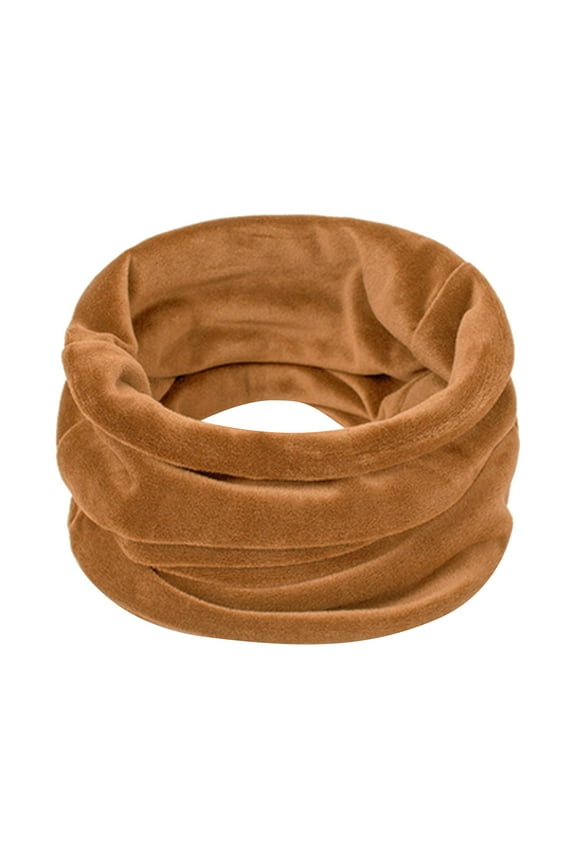 Winter Ski Neck Protector Female Autumn and Winter Gold Velvet Windproof Neck Protector Neck Scarf Thickened Windproof Collar Scarf Silk Hair Scarf Set Fr Neck Gaiter Winter Ski Tube Scarf