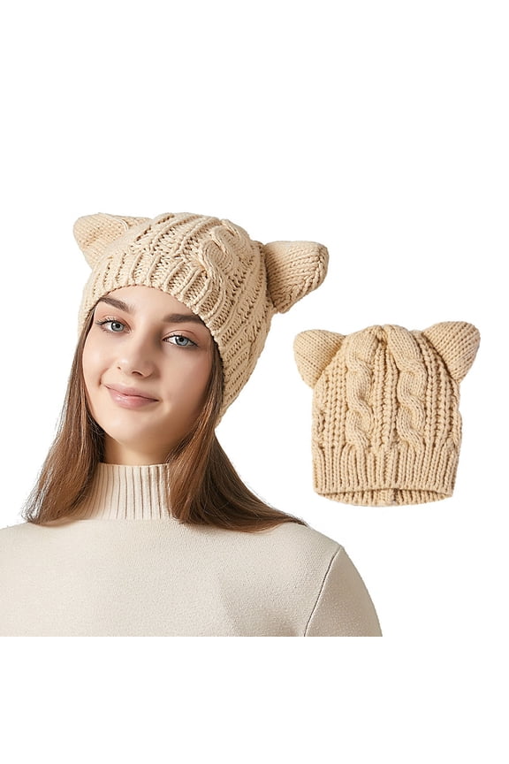 Winter Warm Daily Fashionable Elastic Casual Slouchy Hat Suitable for Man and Woman Winter Trooper Hats for Men Trappers Hat Heated Hat for Men Winter Apparel Plaid Hat for Men Plain Hats